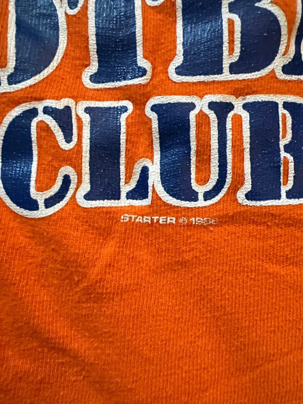 STARTER Orange Denver Broncos Helmet Graphic Tee - Picture 4 of 7